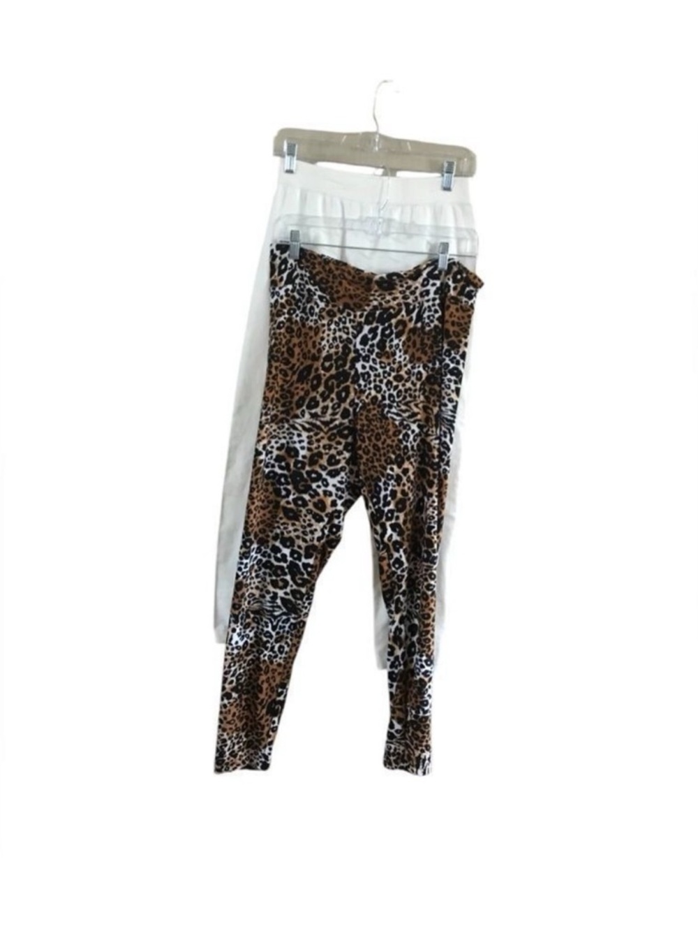 No Boundaries  eye candy & Leopard Print + White Leggings Set - Picture 2 of 8
